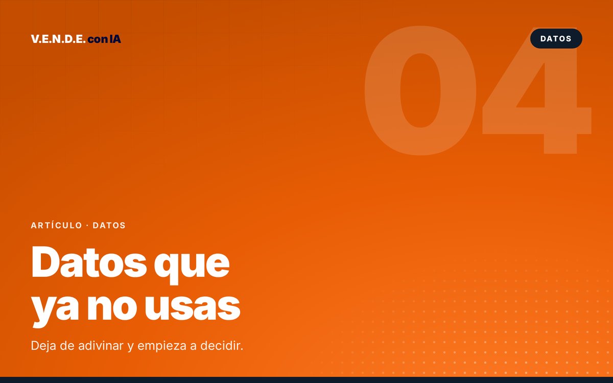 Deja de adivinar: 3 datos que ya tienes y no usas
