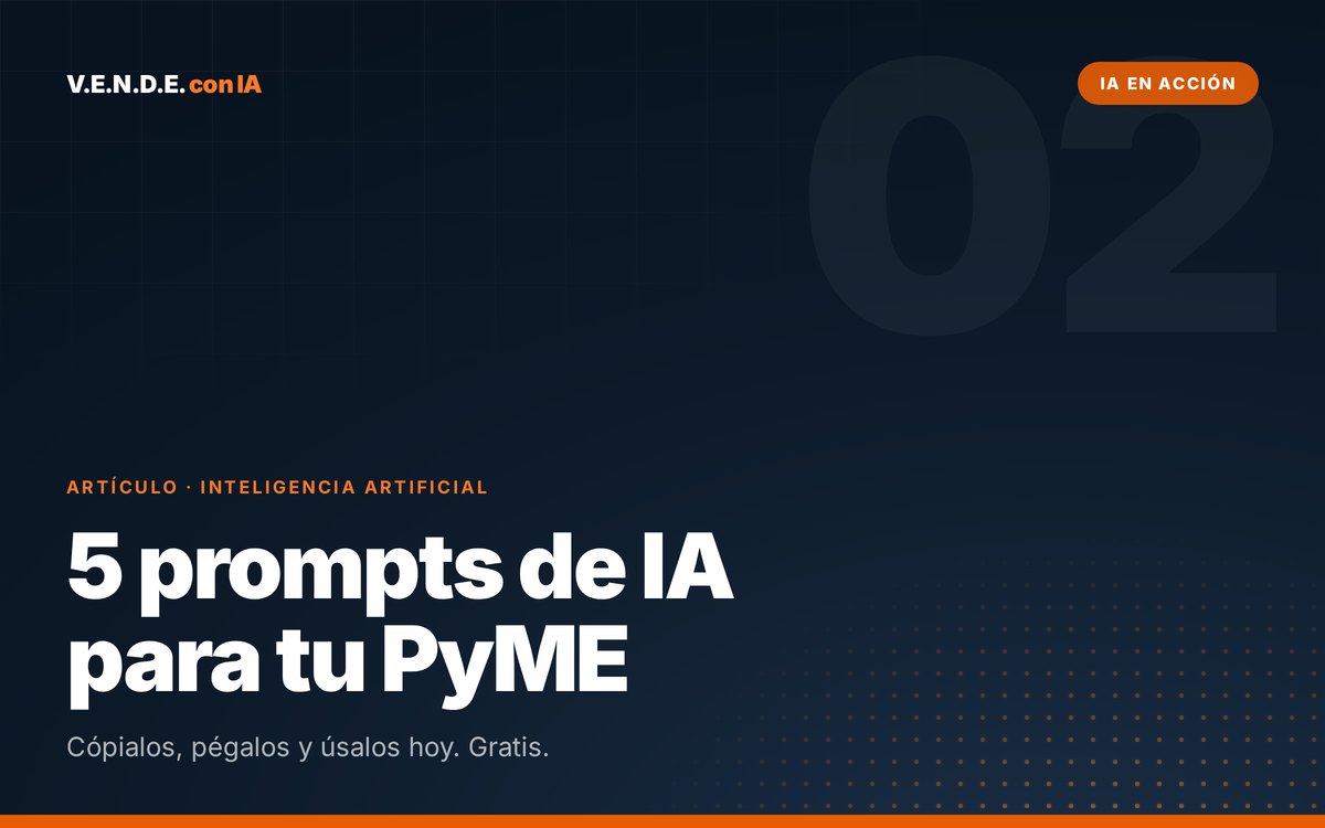 5 prompts de IA que tu PyME puede usar hoy